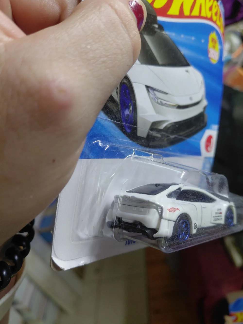 Hot Wheels Toyota Prius Custom in white from the HW J-Imports series (number 1/